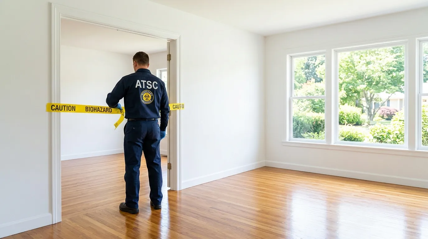 Certified biohazard cleanup crew performing Crime Scene Cleanup in Mobile